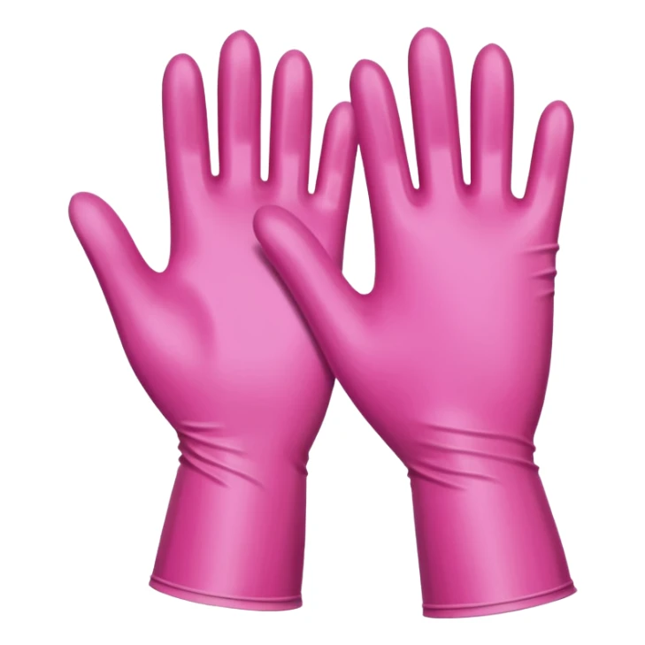 Guantes médicos de color rosa sticker