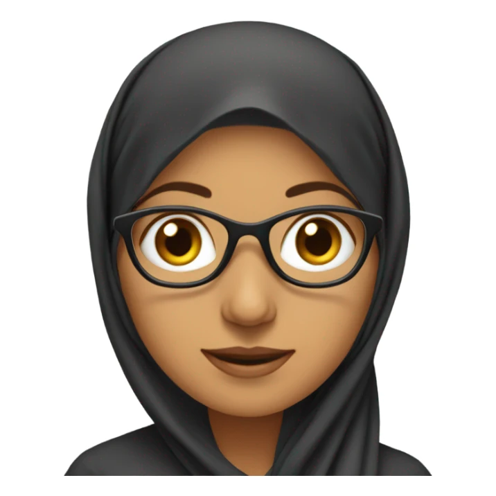 muslim computer scientist woman with a headscarf sticker