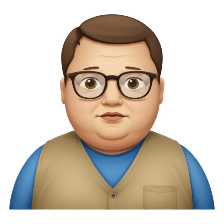 obease guy and a guy with down syndrome and cleph lip standing there sticker