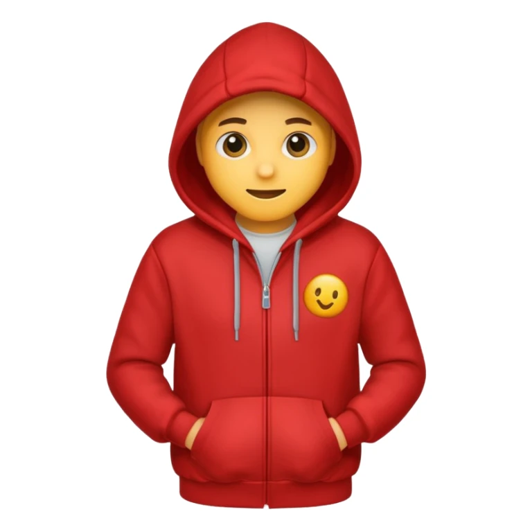Red hoodi emoji  only sticker