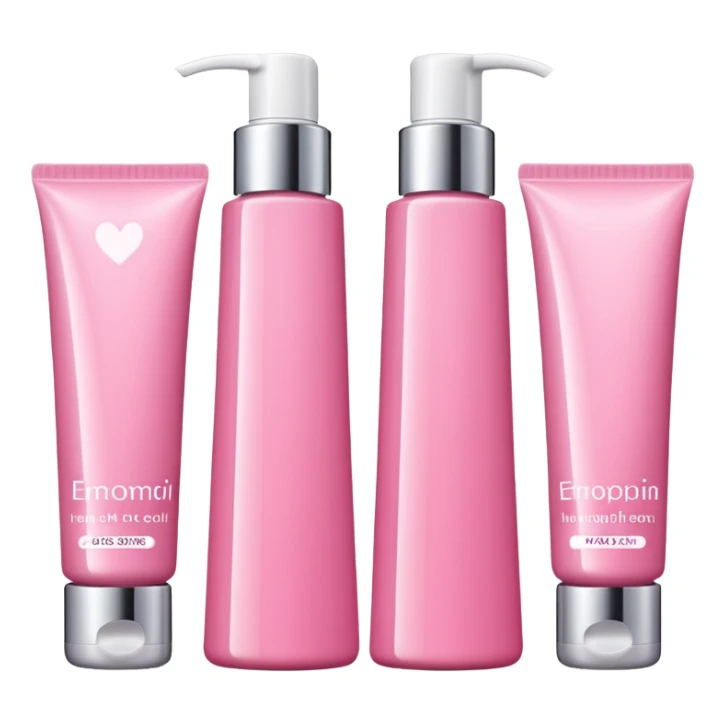 Pink skincare sticker