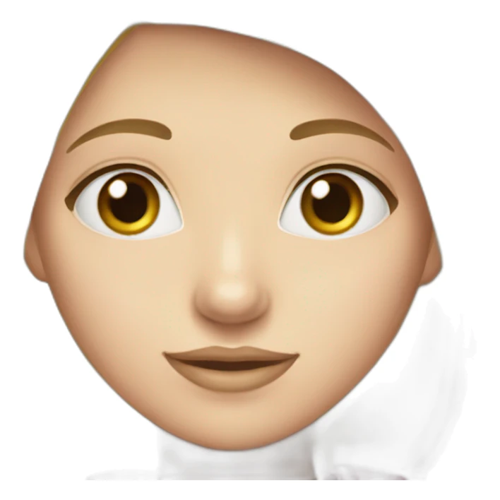 Girl-blond with pink cap and blue eyes sticker