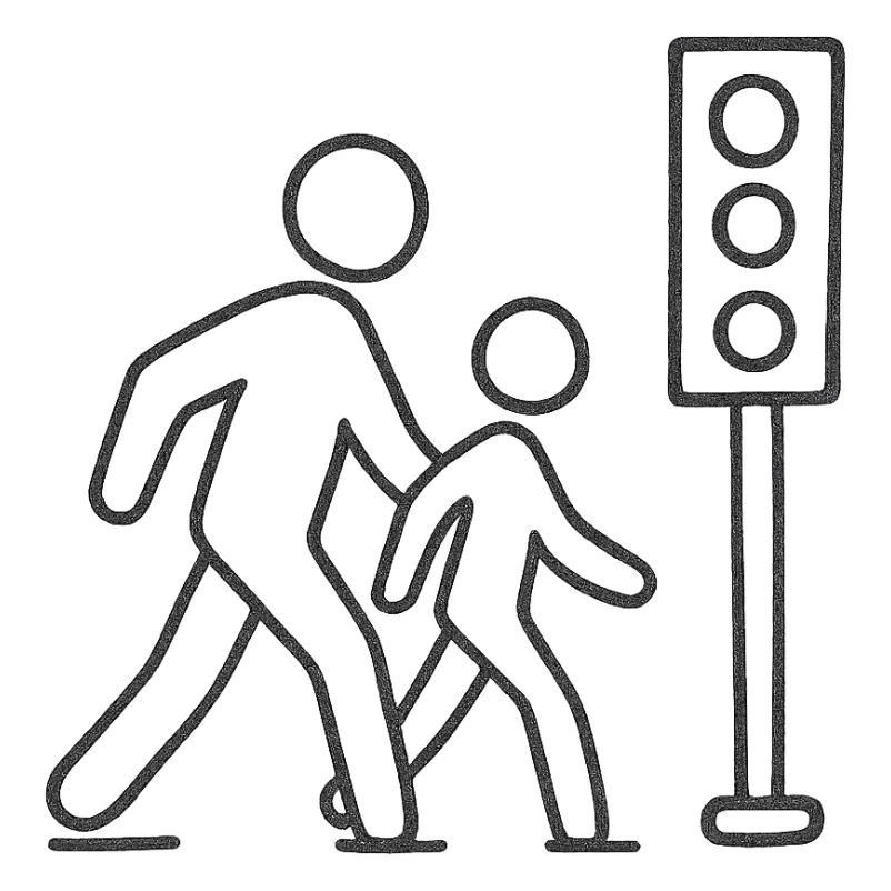 traffic people sticker
