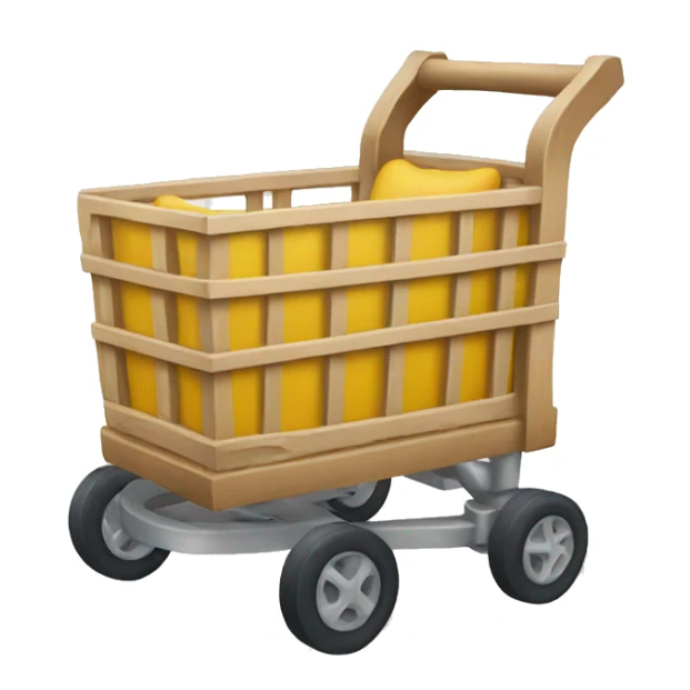cart that comes out of an iphone sticker