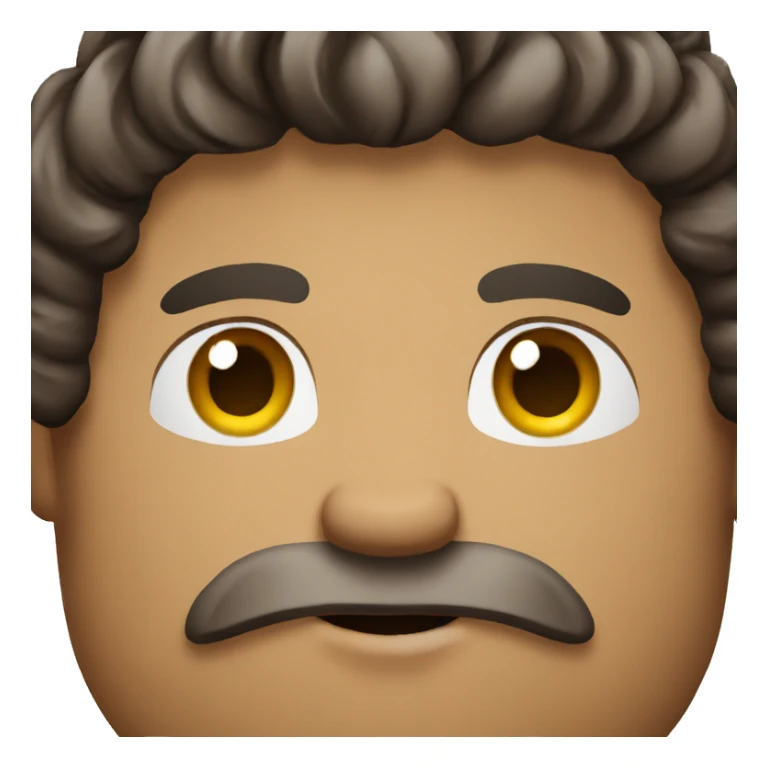 King with dark brown hair, brown eyes sticker