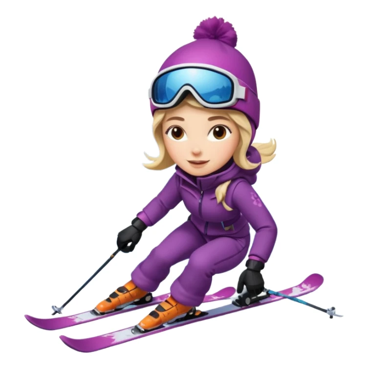 Woman Skiing Matterhorn sticker