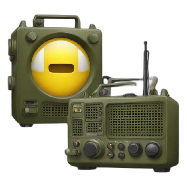military radio sticker