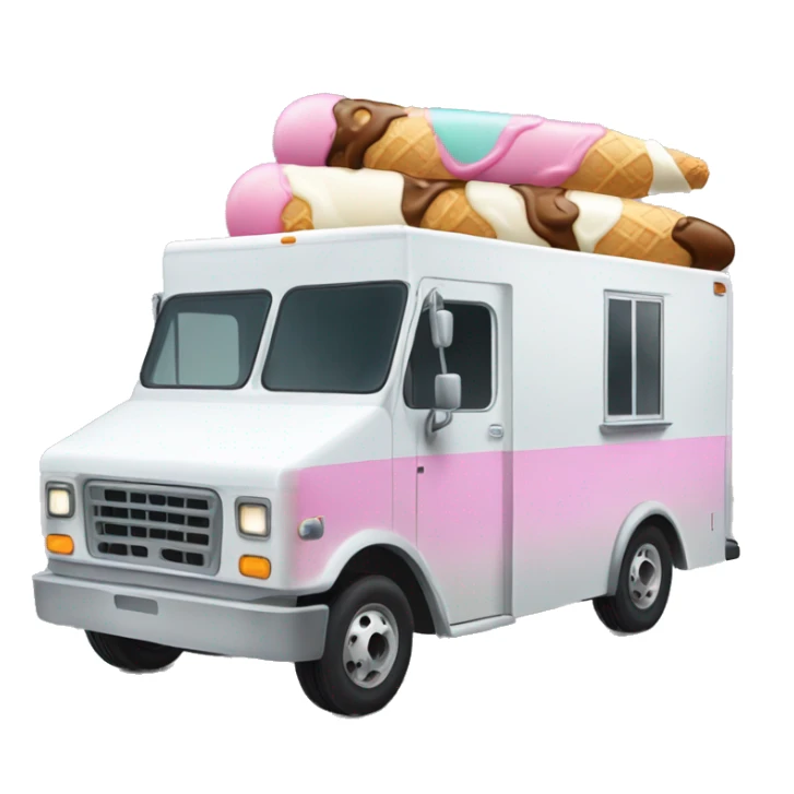 Side view 20 foot Ice Cream Truck sticker