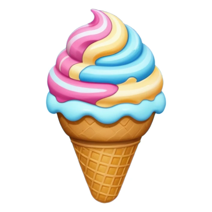 Space ice cream sticker