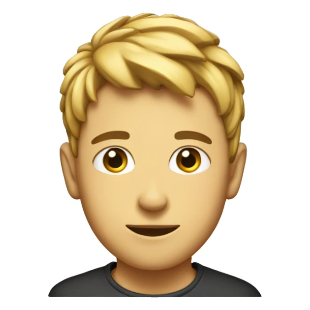 Headgehod with boy cut  sticker