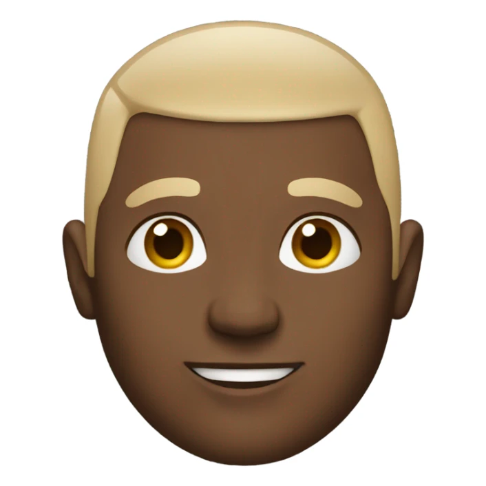 Bald black man sticker