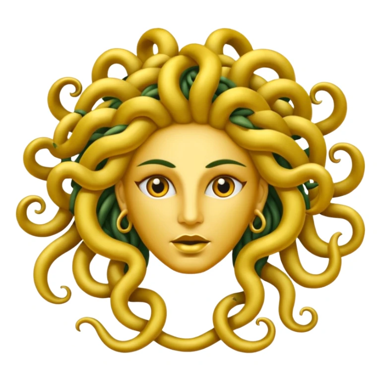 The Sicilian Medusa in gold sticker