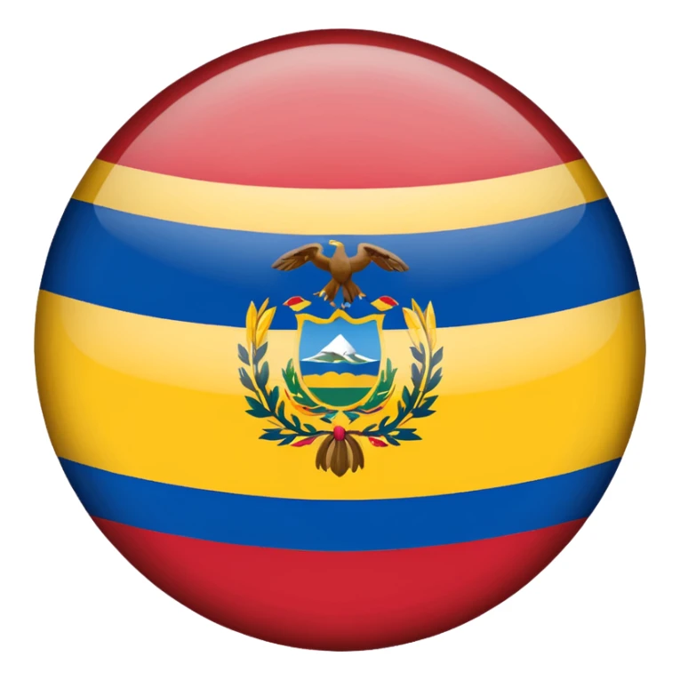 Bandera de colombia circular sticker