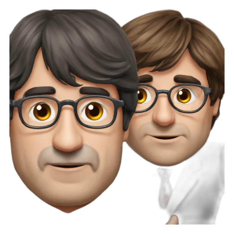 Sánchez president besando a Carles puigdemont sticker
