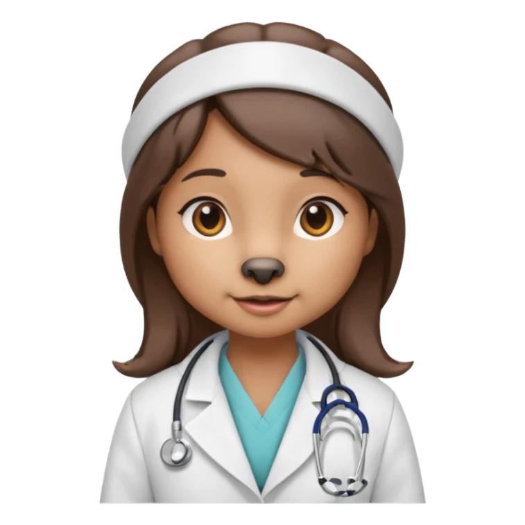 haz una nutria femenina como nutriologa sticker