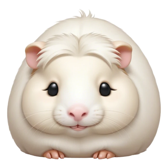 Meme-Worthy Cute Sleeping White Guinea Pig Portrait Emoji, Head resting peacefully with a contented smile, showcasing a delightfully chubby build and a luxuriously soft pure white fur, eyes shut in a serene, cozy nap, Simplified yet hilariously adorable features, highly detailed, glowing with a soft, drowsy light, high shine, relaxed and utterly lovable, stylized with an air of playful laziness, bright and heartwarming, soft glowing outline, capturing the essence of a comically sleepy guinea pig, so meme-worthy it feels like it could instantly become the next viral sensation of adorable slumber! sticker