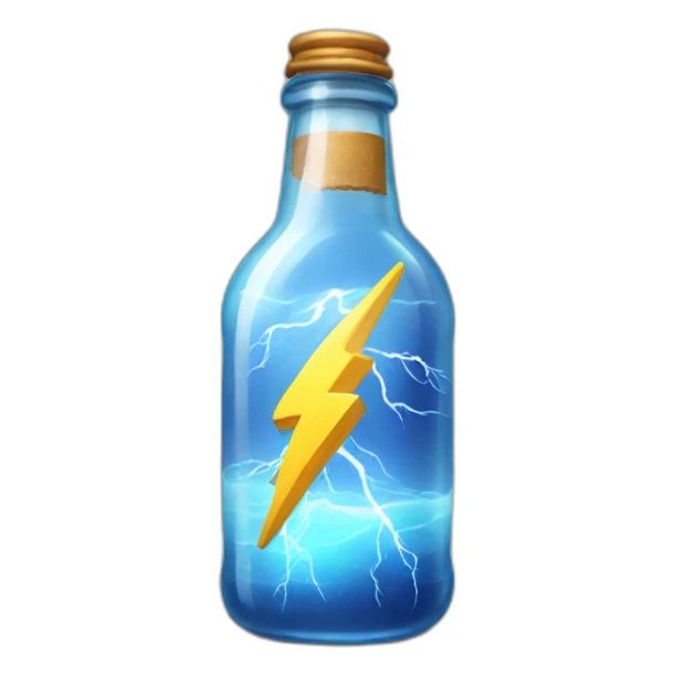 Lightning in a bottled  sticker