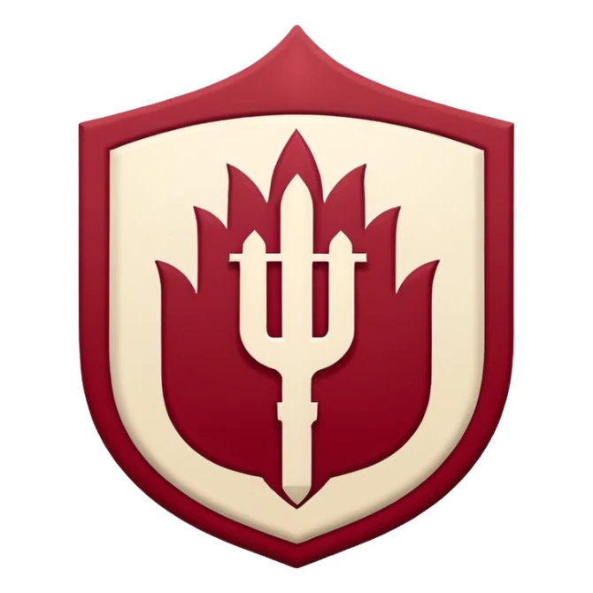 Indiana university logo IU sticker