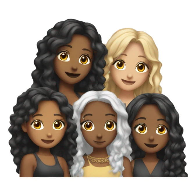 a girl group of 4 members (aespa) sticker