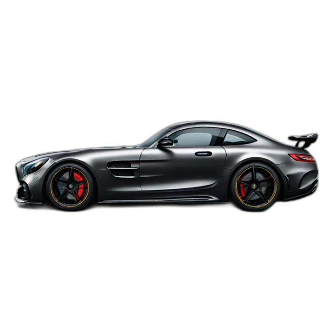 Black Mercedes GT black series sticker