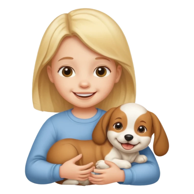 Baby with Dog. sticker