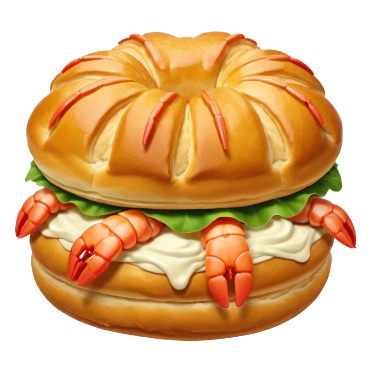 Un choux à la crevette (au lieu d’un choux à la crème) sticker