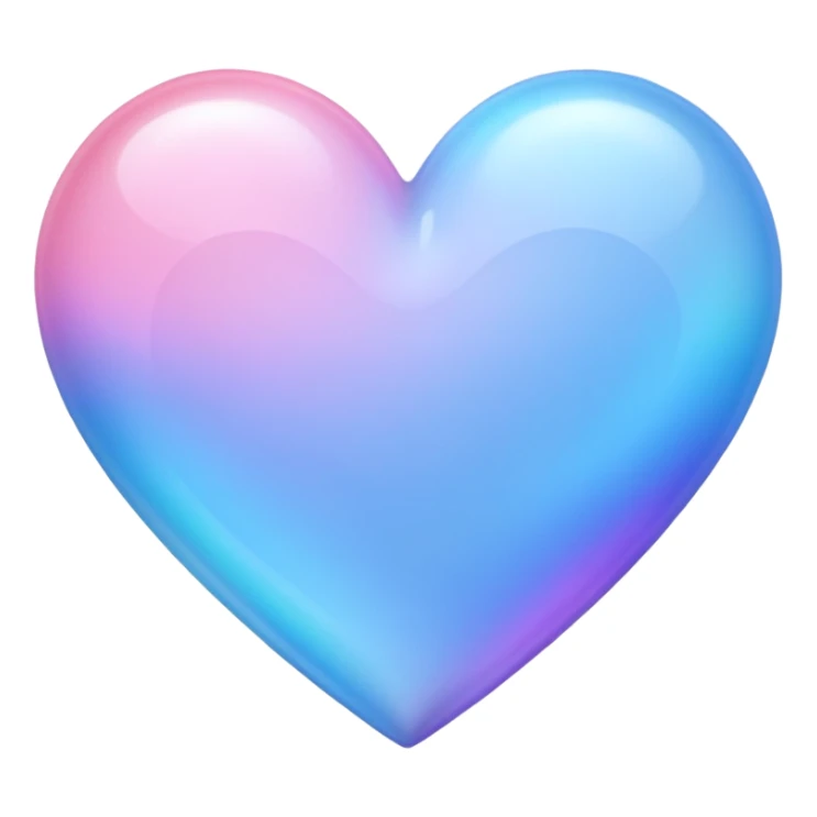 Moonstone hearts pink purple blue pastel sticker