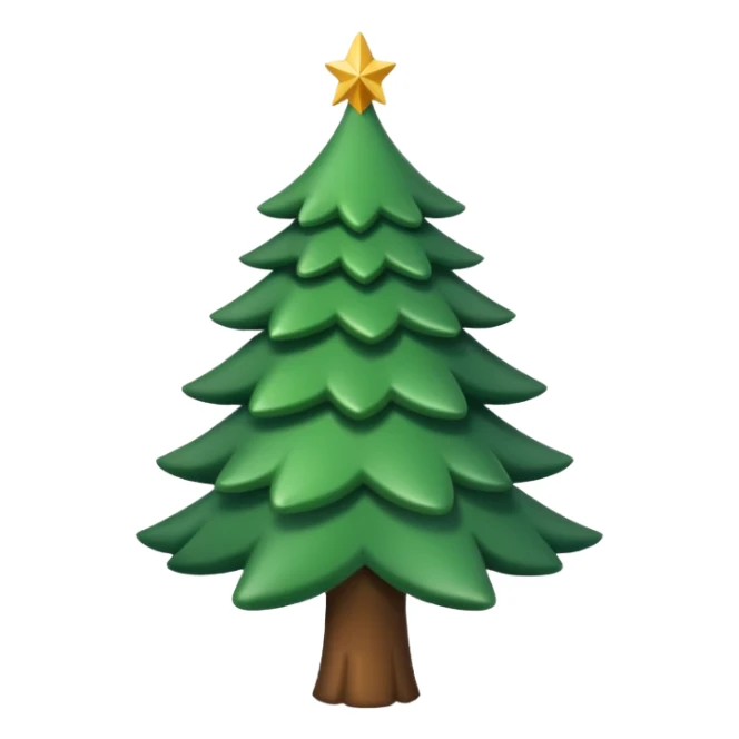 Fais le sapin plus petit, plus styé. Logo pour réseaux sociaux. sticker