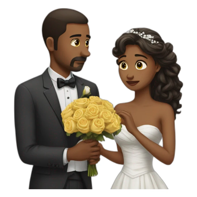 sadness of marriage sticker