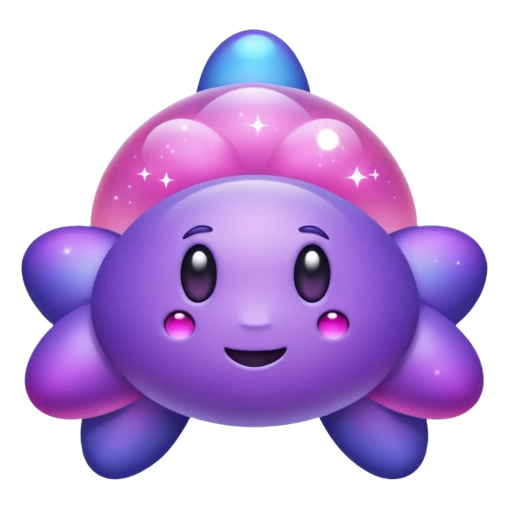 Pokemon legendary purple and pink cosmog sticker