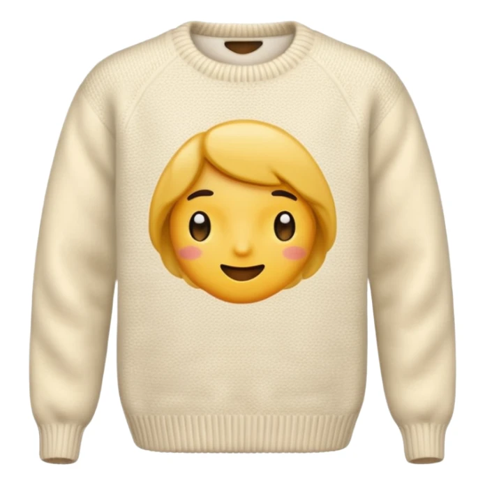 cream sweater sticker