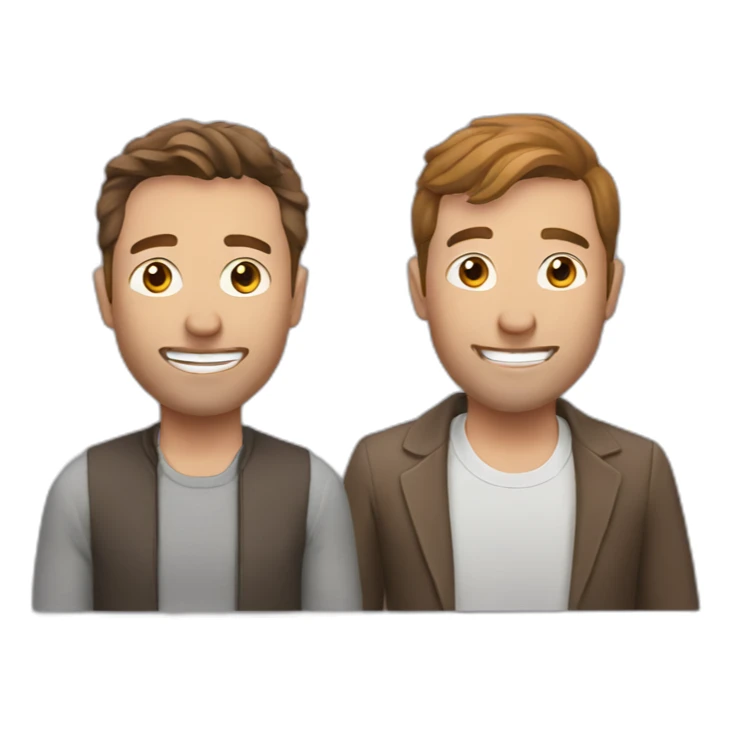 Podcast with a white man with brown hair sticker