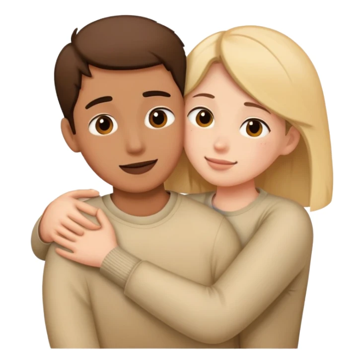 Friend hugging the ones face you see is saying shhhhhhhh sticker