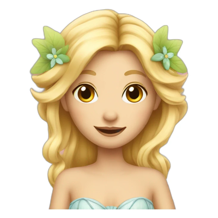 blond fairy sticker