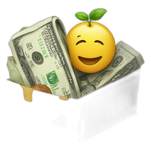 money and food sticker