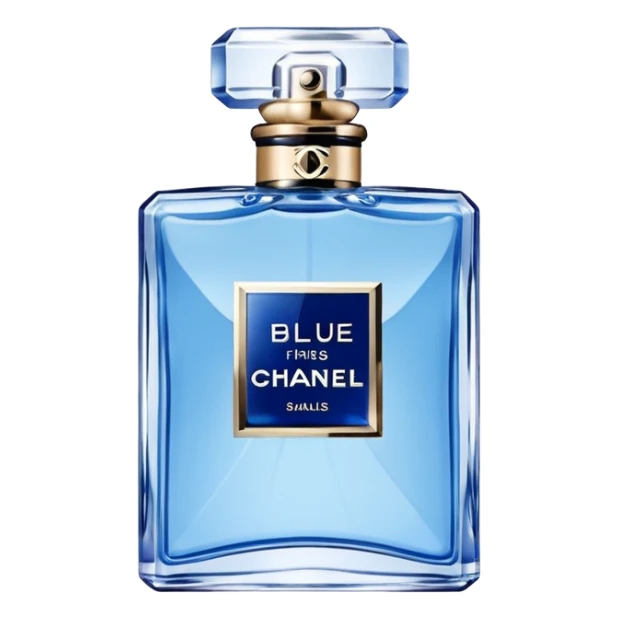 Create perfume emoji for blue de Chanel and jpg sticker