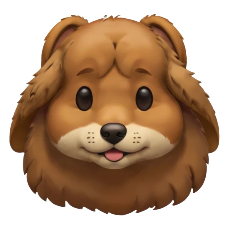 A brown dog closing his eyes with the sun on his face sticker