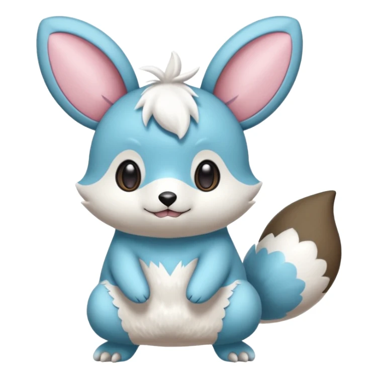 Emolga-Oshawott-Minccino-fusion sticker