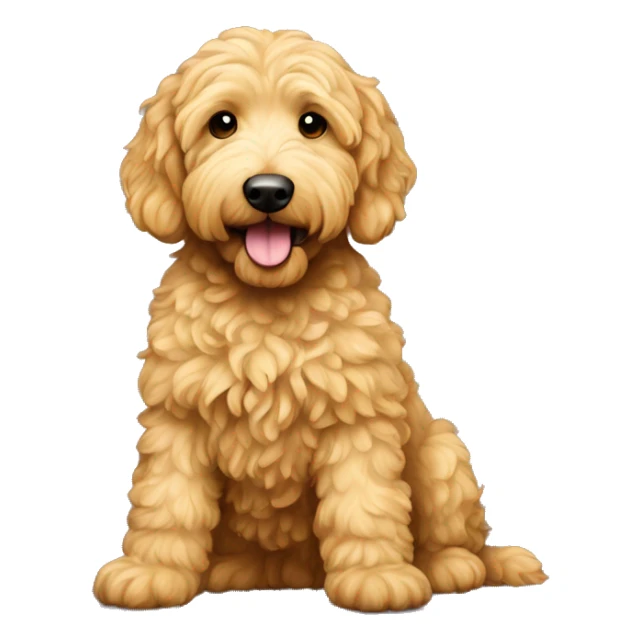 Goldendoodle yellow  sticker