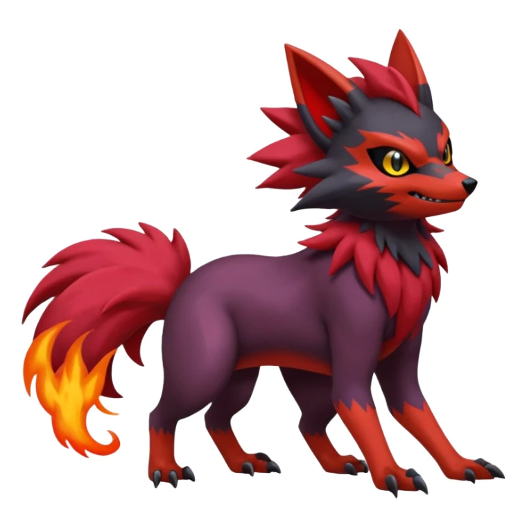 Noibat-Litten-Zoroark-Fakémon-hybrid-creature (full body)  sticker