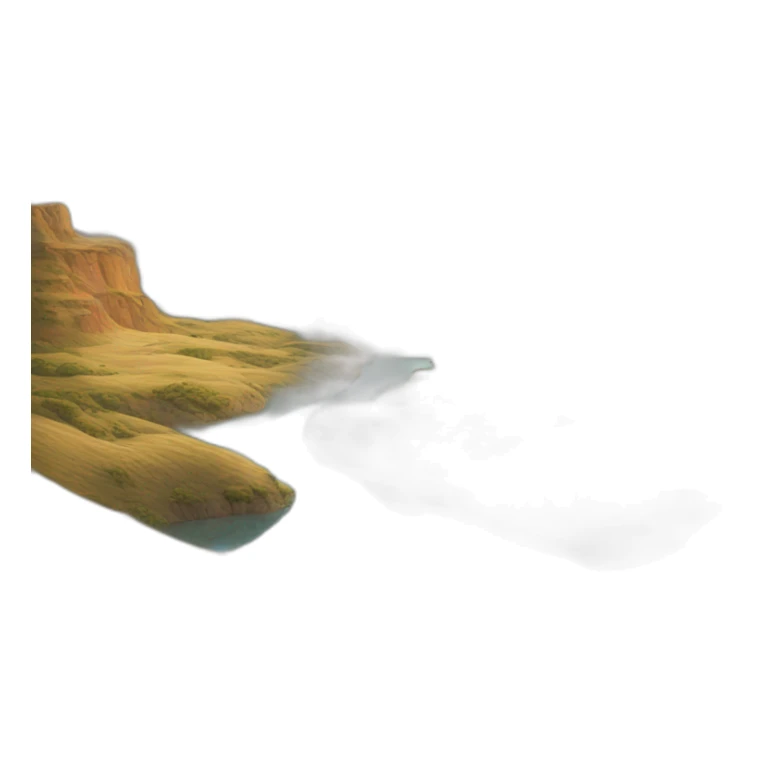 hyperrealist landscape sticker