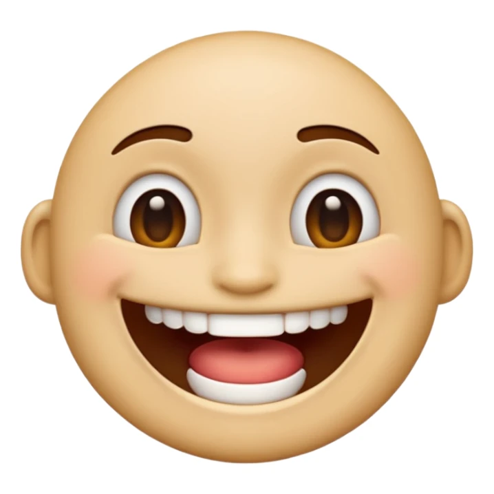 Make emoji who look like he has full mouth  sticker