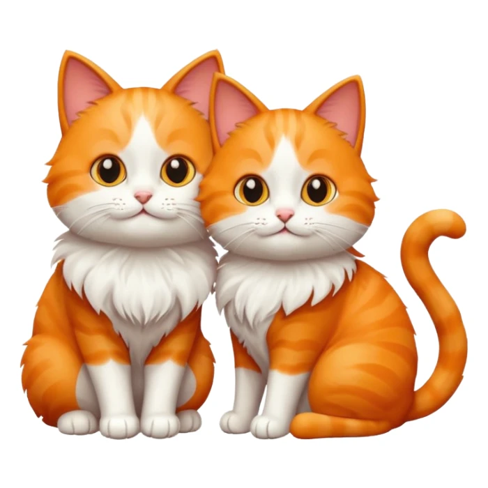 Un gato con otro gato sticker