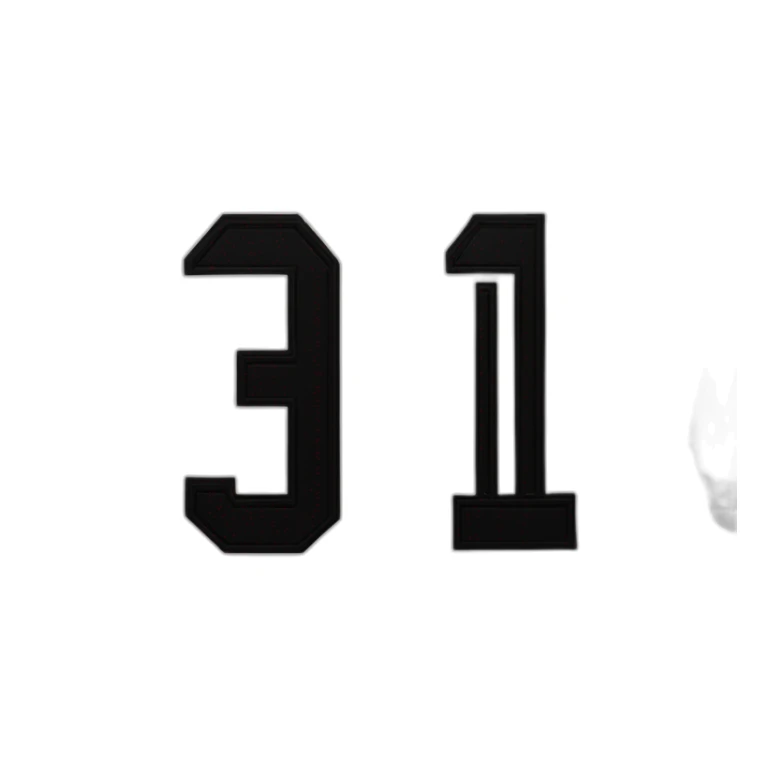 9 soccer jersey in black and white from the back with name in the back "Jonas" sticker