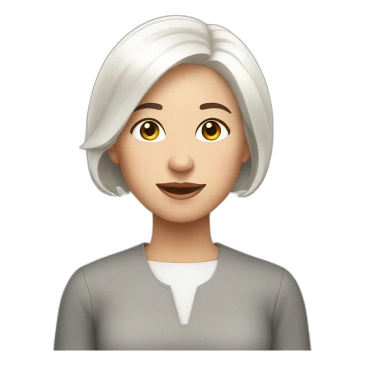 Baptisterian sister white short hair sticker