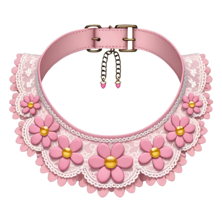 Lolita Sakura flower collar choker sticker
