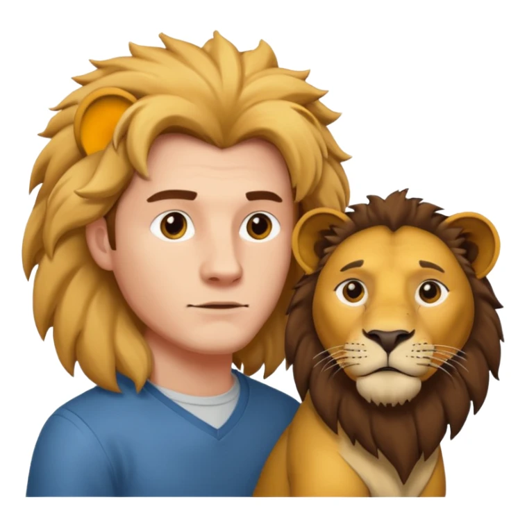 A man wanting to buy a lion. sticker