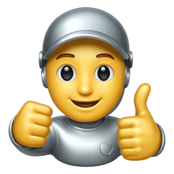 Emoji like (thumbs up) bull's hoof emoji sticker
