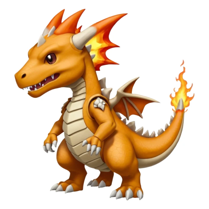 Cuzard-Cubone-Marowak-Charizard-Fakémon-Pokémon-Fusion sticker