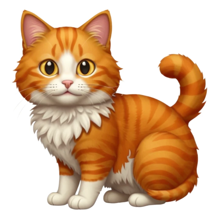orange cat sticker